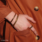 Valentina Gold Braided Ring - 6mm - Rose Élise