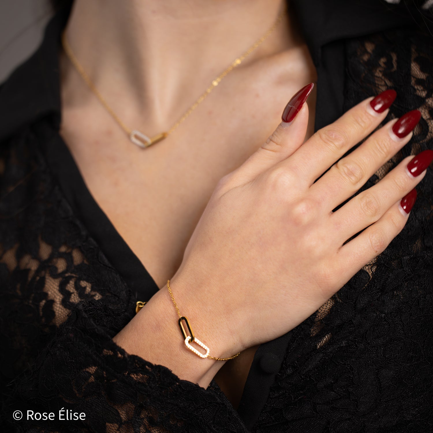 Legame - 18k Gold Interlocking Heart Bracelet