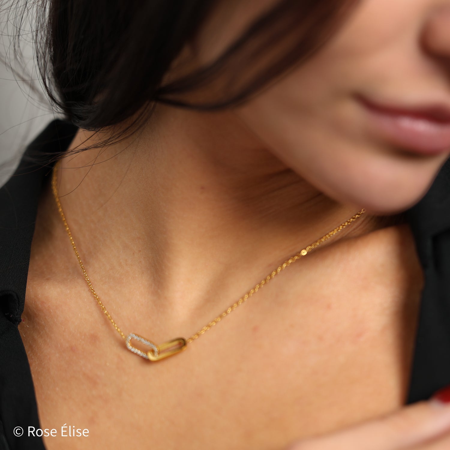 Legame - 18k Gold Interlocking Heart Necklace
