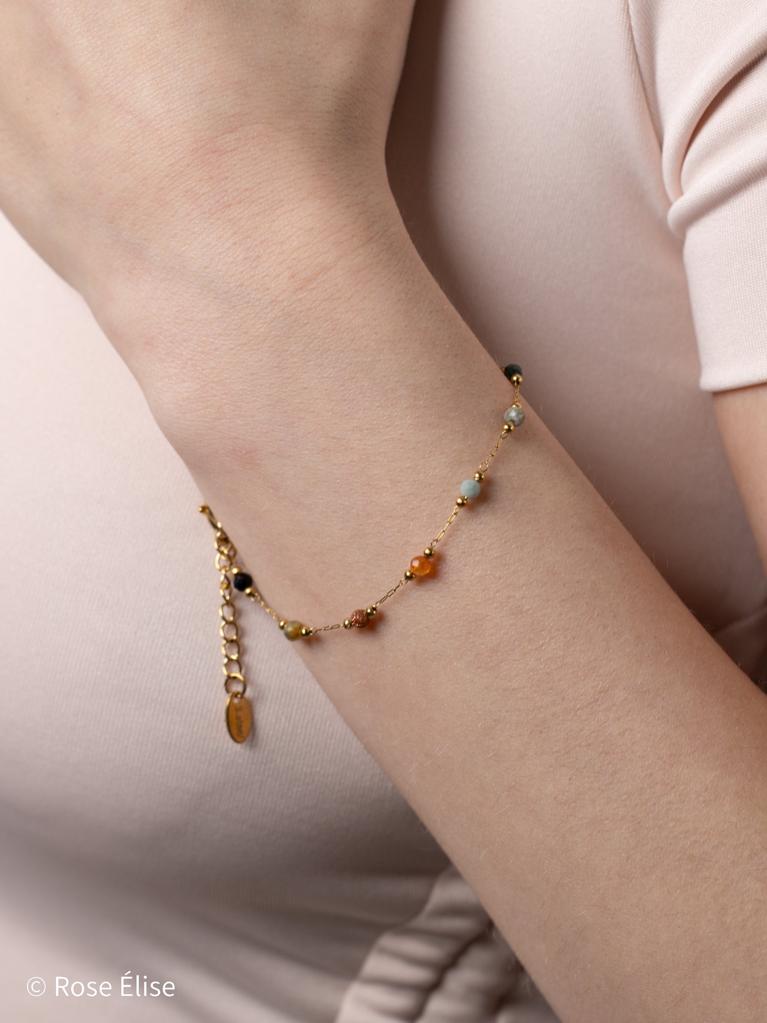 Gemma - 18k Gold Natural Stone Bracelet