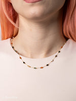 Gemma - 18k Gold Natural Stone Necklace - Rose Élise