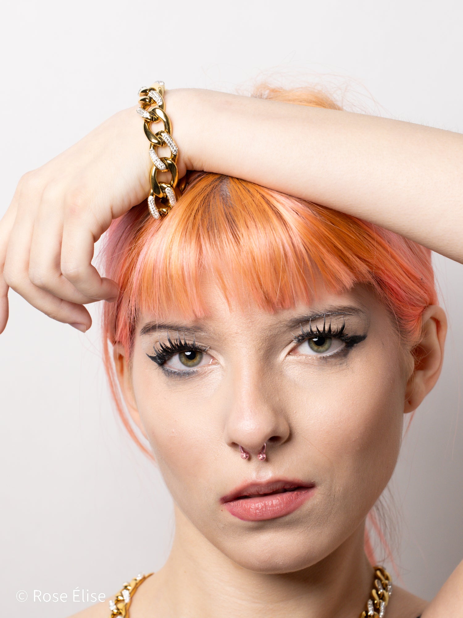 Audacia - 18k Gold Crystal Chain Bracelet