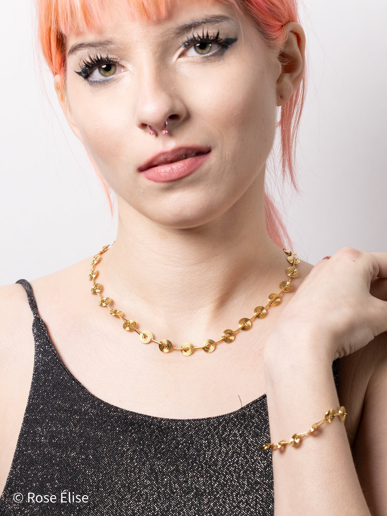 Cerchio - 18k Gold Spiral Medallion Necklace