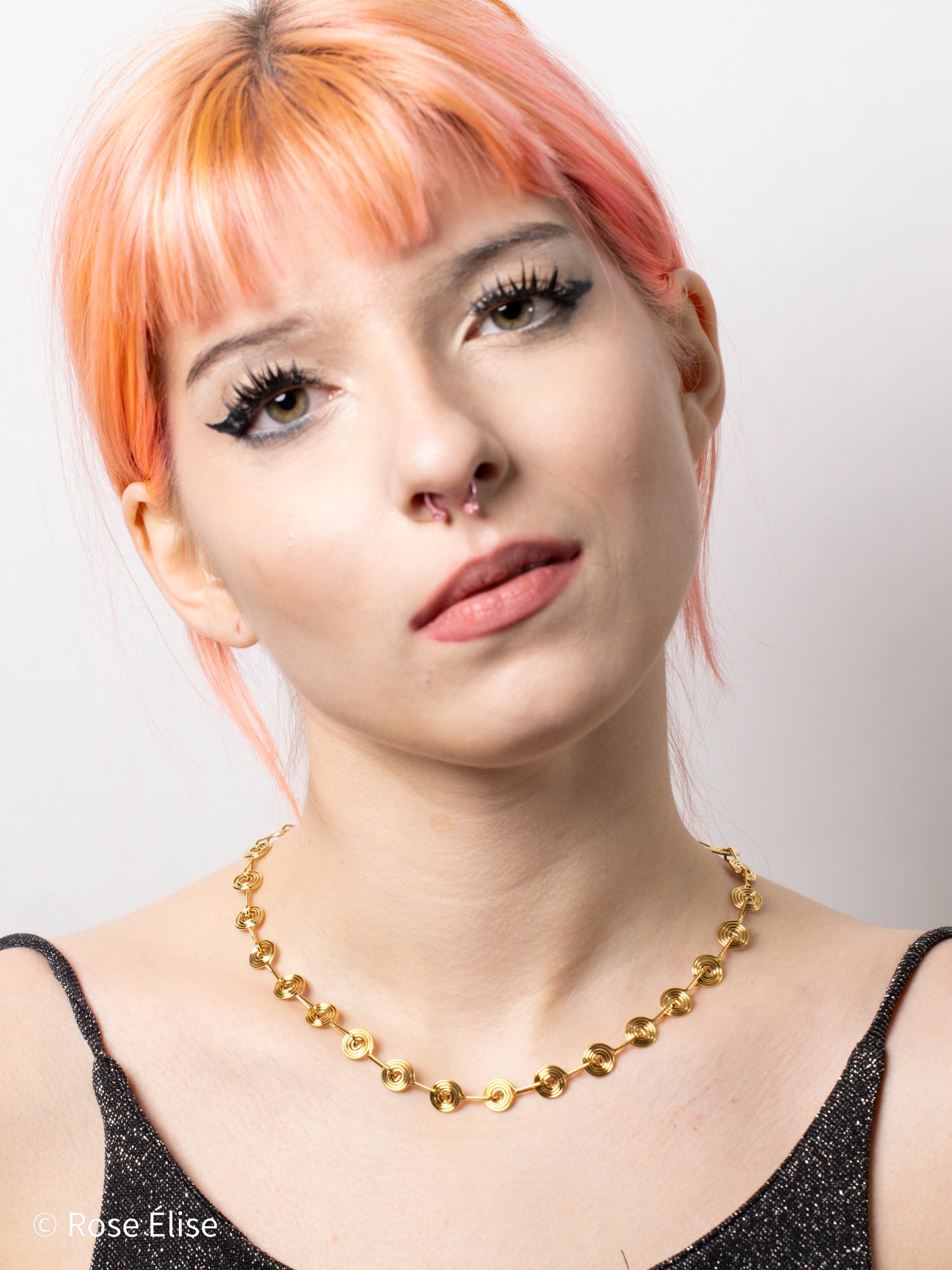 Cerchio - 18k Gold Spiral Medallion Necklace