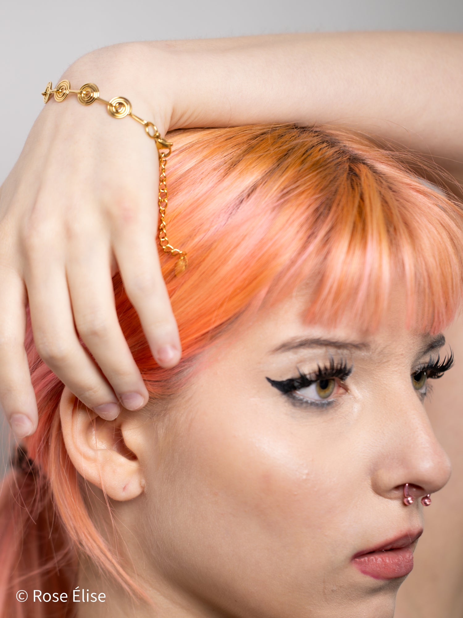 Cerchio - 18k Gold Spiral Medallion Bracelet