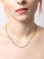 Vivace - 18k Gold Prismatic Enamel Necklace - Rose Élise
