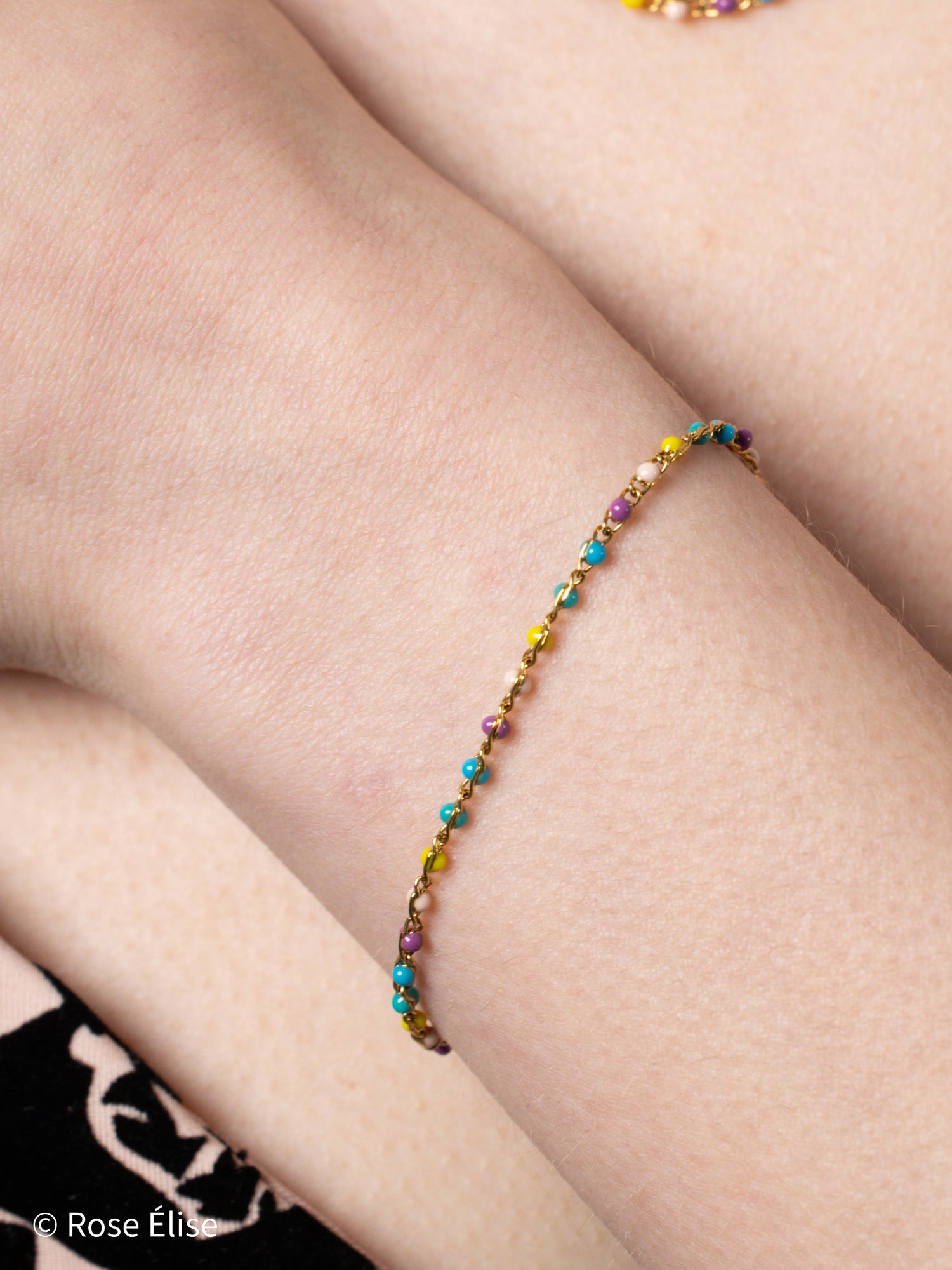 Vivace - 18k Gold Prismatic Enamel Bracelet