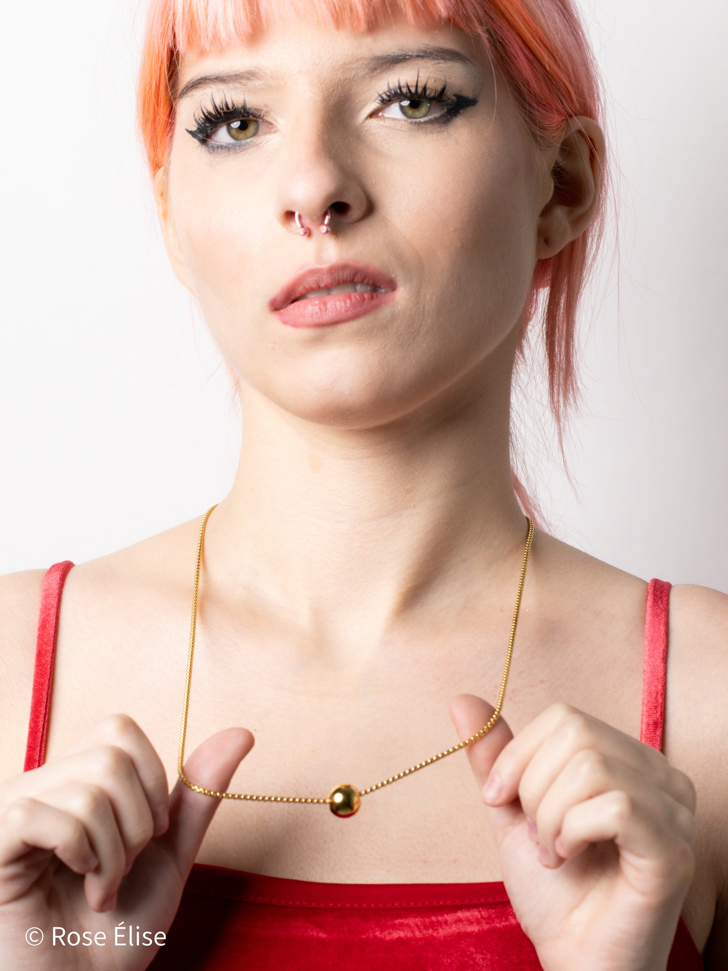 Sfera - 18k Gold Sphere Bead Necklace