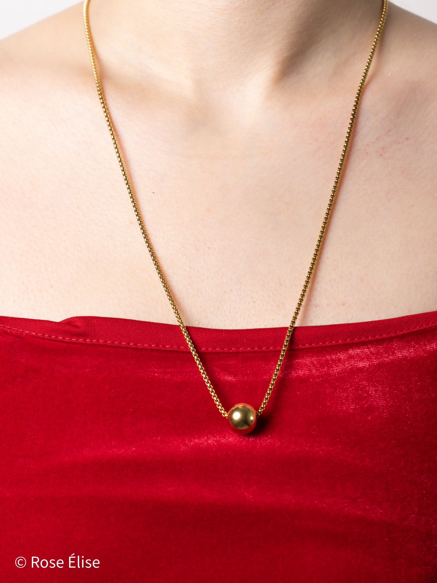 Sfera - 18k Gold Sphere Bead Necklace