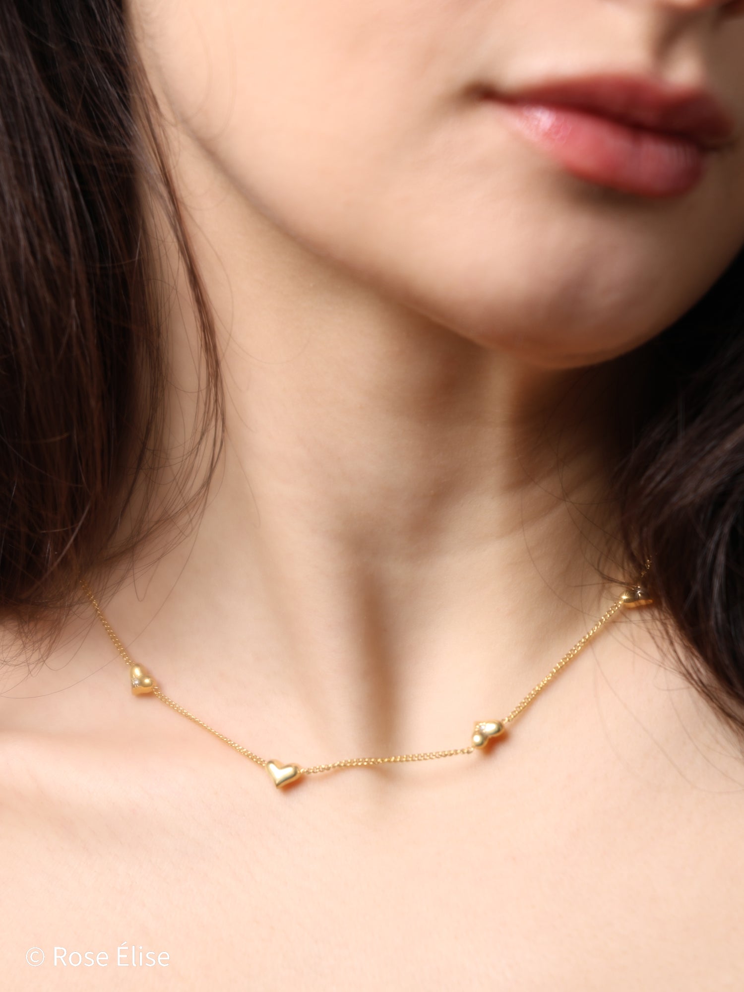 Adoré - 18k Gold Heart Charm Necklace