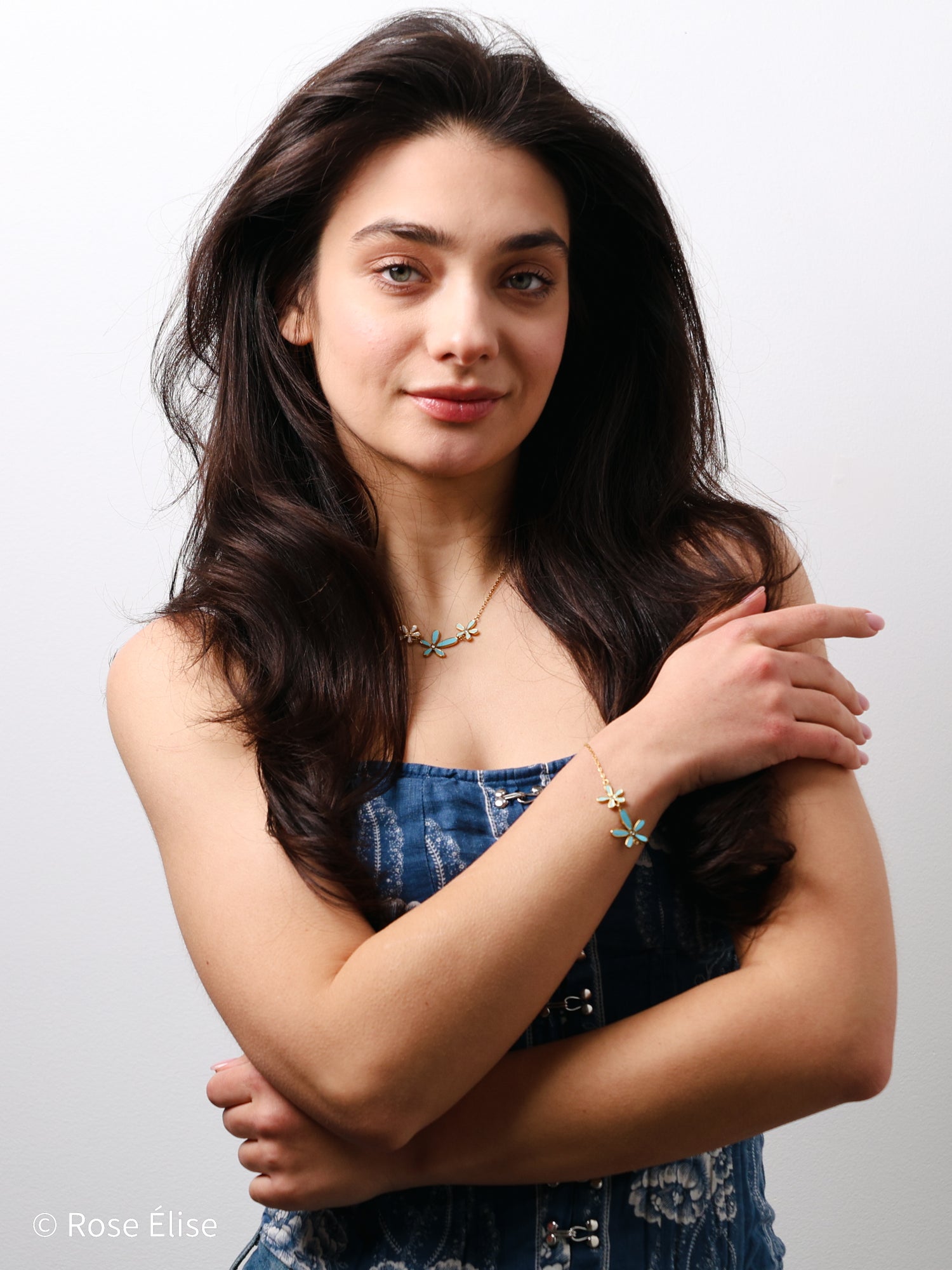 Libellule - 18k Gold Enamel Dragonfly Bracelet