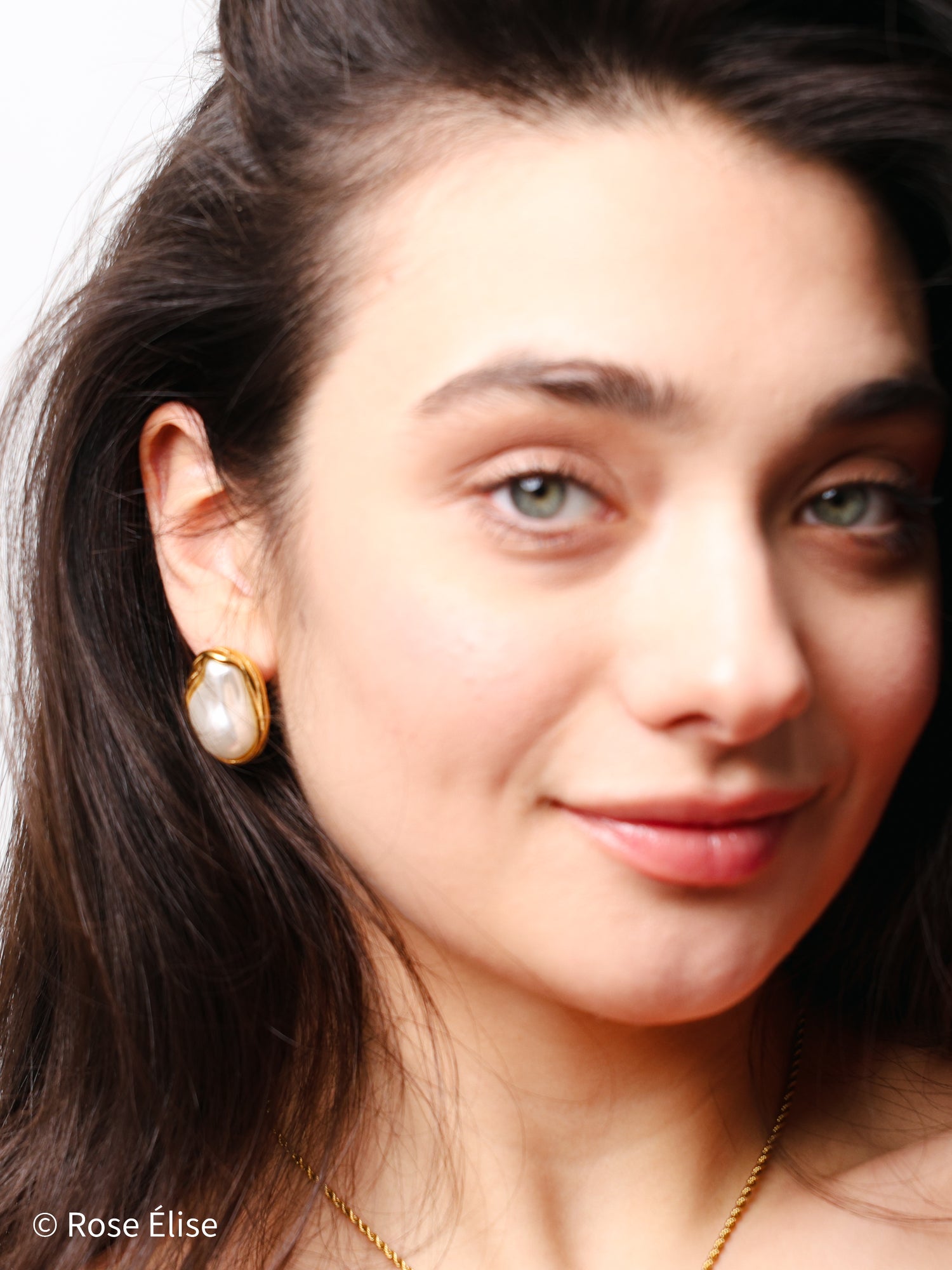 Baroque - 18k Gold Baroque Pearl Earrings