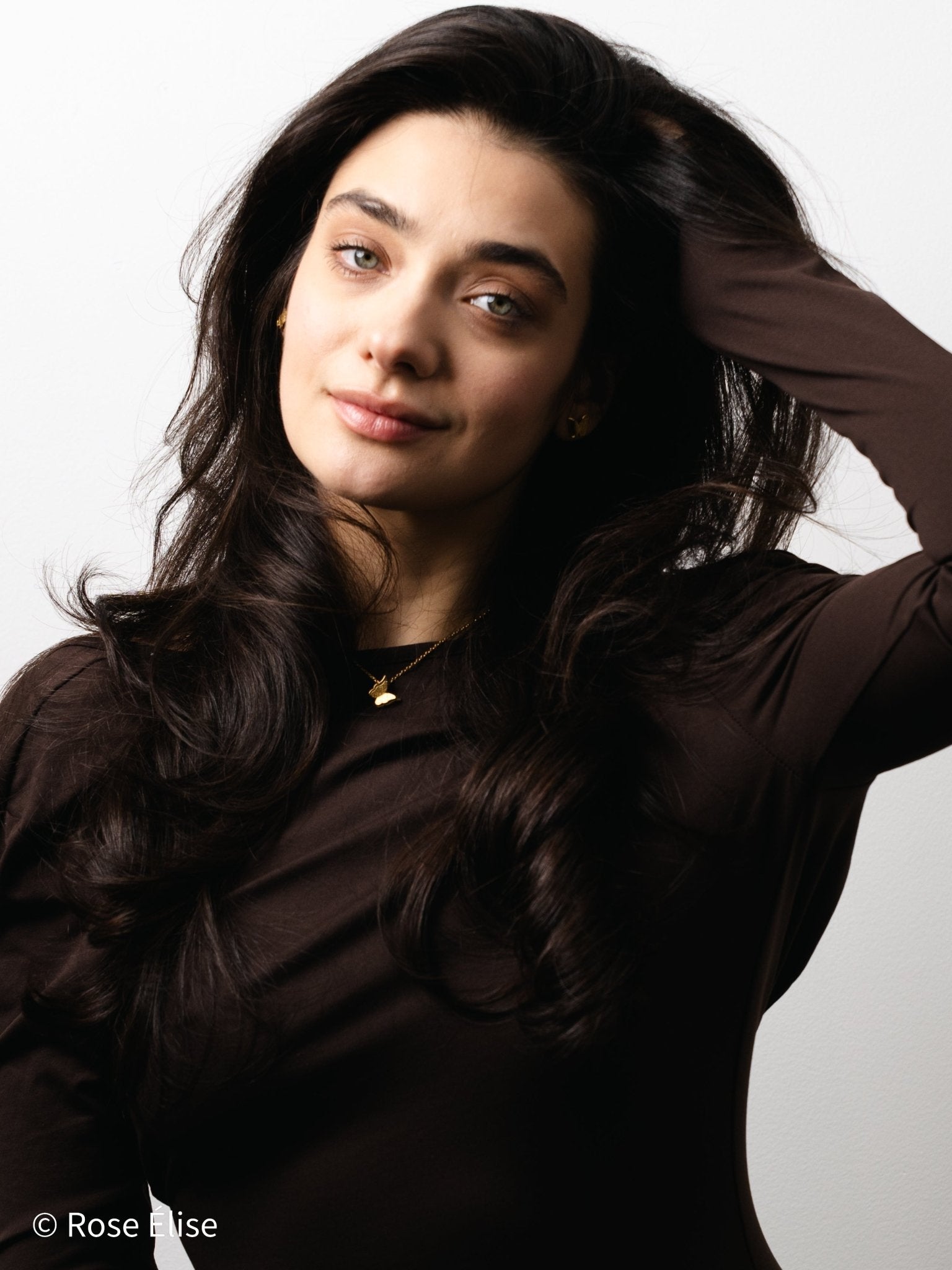 Volette - 18k Gold Textured Butterfly Necklace - Rose Élise