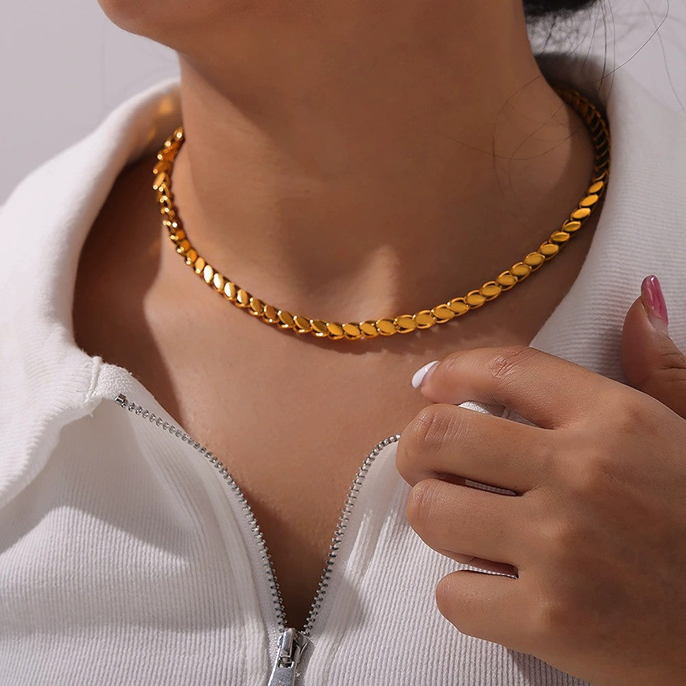 Audace - 18k Gold Curb Chain Necklace