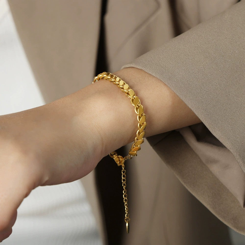 Audace - 18k Gold Curb Chain Bracelet