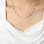 Gemma - 18k Gold Natural Stone Necklace - Rose Élise